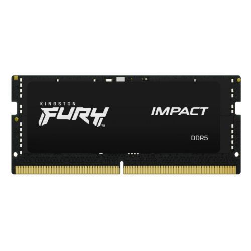 Kingston Fury Impact 32GB, DDR5, 5600MHz (PC5-44800), CL40, 1.1V, Intel XMP 3.0, SODIMM Memory Kingston Fury Impact 32GB, DDR5, 5600MHz (PC5-44800), CL40, 1.1V, Intel XMP 3.0, SODIMM Memory